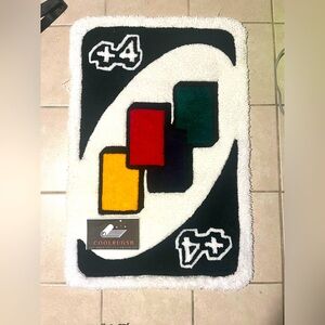 Colorful Uno Game-Inspired Rug